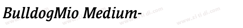 BulldogMio Medium字体转换